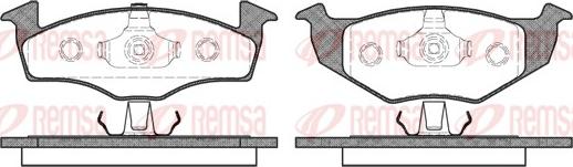 Remsa 0609.20 - Brake Pad Set, disc brake autospares.lv