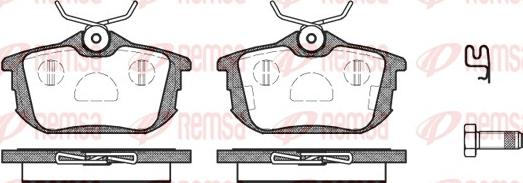 Remsa 0605.02 - Brake Pad Set, disc brake autospares.lv