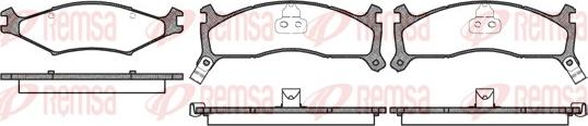 Remsa 0600.02 - Brake Pad Set, disc brake autospares.lv