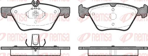 Remsa 0601.00 - Brake Pad Set, disc brake autospares.lv