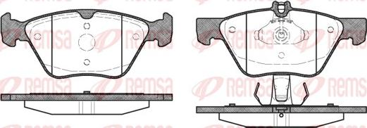 Remsa 0601.30 - Brake Pad Set, disc brake autospares.lv