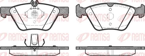 Remsa 0601.20 - Brake Pad Set, disc brake autospares.lv