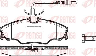 Remsa 0603.04 - Brake Pad Set, disc brake autospares.lv