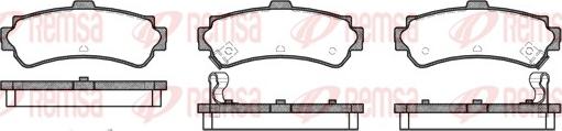 Remsa 0607.02 - Brake Pad Set, disc brake autospares.lv