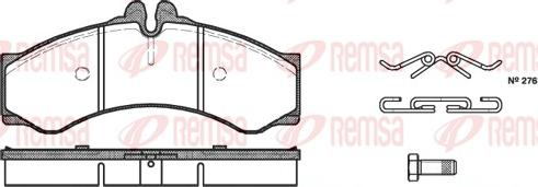 Remsa 0614.00 - Brake Pad Set, disc brake autospares.lv