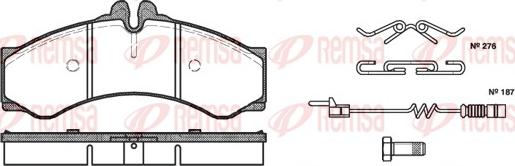 Remsa 0614.02 - Brake Pad Set, disc brake autospares.lv