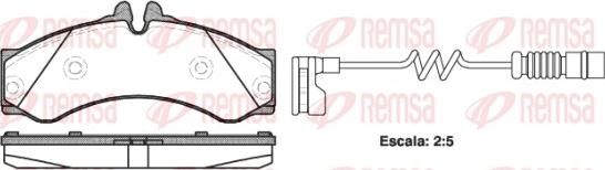 Remsa 0614.12 - Brake Pad Set, disc brake autospares.lv