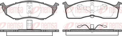 Remsa 0610.00 - Brake Pad Set, disc brake autospares.lv