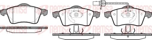 Remsa 0618.01 - Brake Pad Set, disc brake autospares.lv