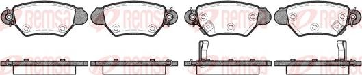 Remsa 0685.02 - Brake Pad Set, disc brake autospares.lv