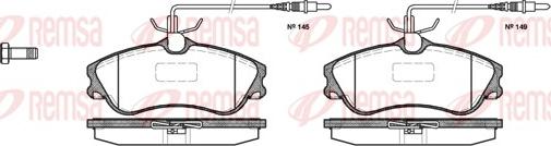 Remsa 0634.04 - Brake Pad Set, disc brake autospares.lv