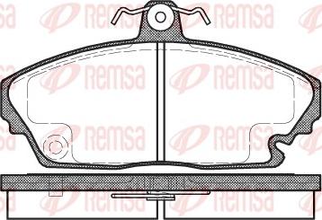 Remsa 0635.00 - Brake Pad Set, disc brake autospares.lv