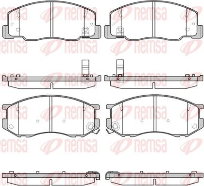 Remsa 0636.04 - Brake Pad Set, disc brake autospares.lv