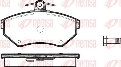 Remsa 0631.10 - Brake Pad Set, disc brake autospares.lv