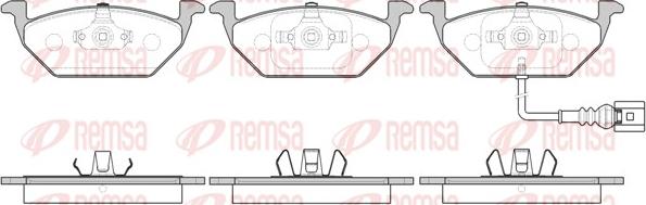 Remsa 0633.41 - Brake Pad Set, disc brake autospares.lv