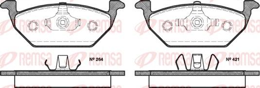 Remsa 0633.20 - Brake Pad Set, disc brake autospares.lv