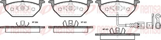 Remsa 0633.21 - Brake Pad Set, disc brake autospares.lv