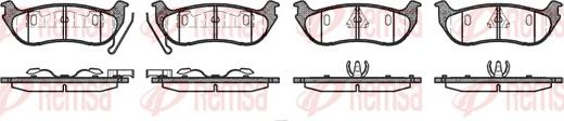 Remsa 0628.12 - Brake Pad Set, disc brake autospares.lv