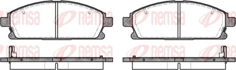 Remsa 0674.12 - Brake Pad Set, disc brake autospares.lv