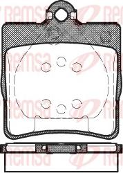 Remsa 0678.00 - Brake Pad Set, disc brake autospares.lv