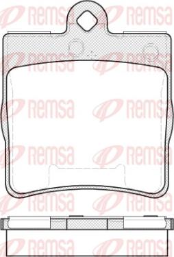 Remsa 0678.10 - Brake Pad Set, disc brake autospares.lv