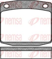 Remsa 0095.00 - Brake Pad Set, disc brake autospares.lv