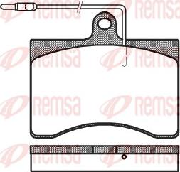 Remsa 0090.04 - Brake Pad Set, disc brake autospares.lv