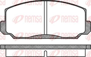 Remsa 0098.00 - Brake Pad Set, disc brake autospares.lv