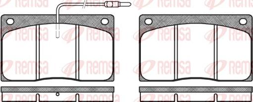 Remsa 0044.02 - Brake Pad Set, disc brake autospares.lv