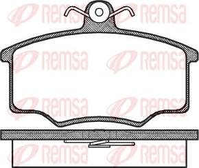Remsa 0046.00 - Brake Pad Set, disc brake autospares.lv