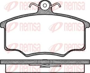 Remsa 0046.20 - Brake Pad Set, disc brake autospares.lv