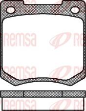 Remsa 0040.00 - Brake Pad Set, disc brake autospares.lv