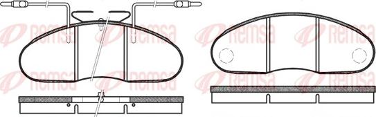 Remsa 0048.12 - Brake Pad Set, disc brake autospares.lv