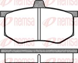 Remsa 0043.00 - Brake Pad Set, disc brake autospares.lv