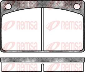 Remsa 0042.00 - Brake Pad Set, disc brake autospares.lv