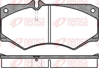 Remsa 0047.30 - Brake Pad Set, disc brake autospares.lv