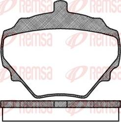 Remsa 0052.10 - Brake Pad Set, disc brake autospares.lv