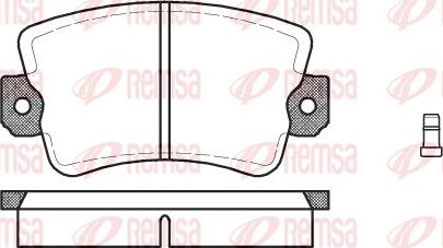 Remsa 0061.02 - Brake Pad Set, disc brake autospares.lv