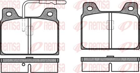 Remsa 0068.02 - Brake Pad Set, disc brake autospares.lv