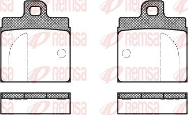 Remsa 0004.00 - Brake Pad Set, disc brake autospares.lv