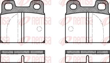 Remsa 0005.00 - Brake Pad Set, disc brake autospares.lv