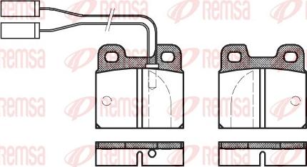 Remsa 0005.01 - Brake Pad Set, disc brake autospares.lv