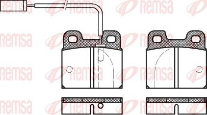 Remsa 0005.11 - Brake Pad Set, disc brake autospares.lv