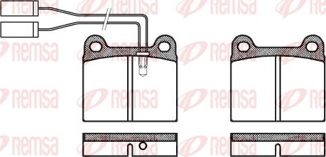 Remsa 0006.01 - Brake Pad Set, disc brake autospares.lv