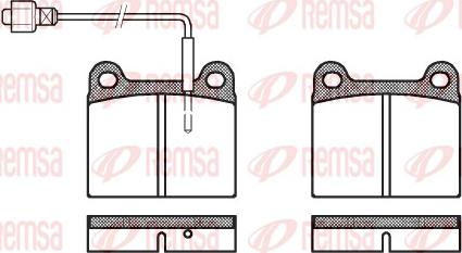 Remsa 0006.02 - Brake Pad Set, disc brake autospares.lv