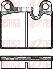 Remsa 0006.80 - Brake Pad Set, disc brake autospares.lv