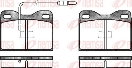 Remsa 0008.14 - Brake Pad Set, disc brake autospares.lv