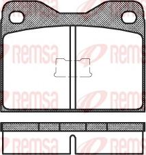 Remsa 0008.10 - Brake Pad Set, disc brake autospares.lv