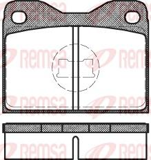 Remsa 0008.30 - Brake Pad Set, disc brake autospares.lv