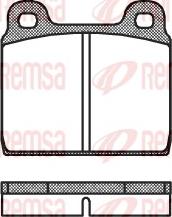 Remsa 0002.00 - Brake Pad Set, disc brake autospares.lv